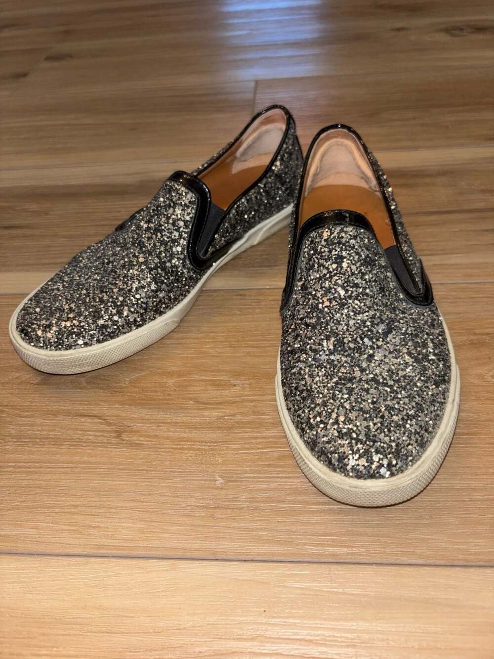 Jimmy Choo Demi Glitter Slip-on Sneakers